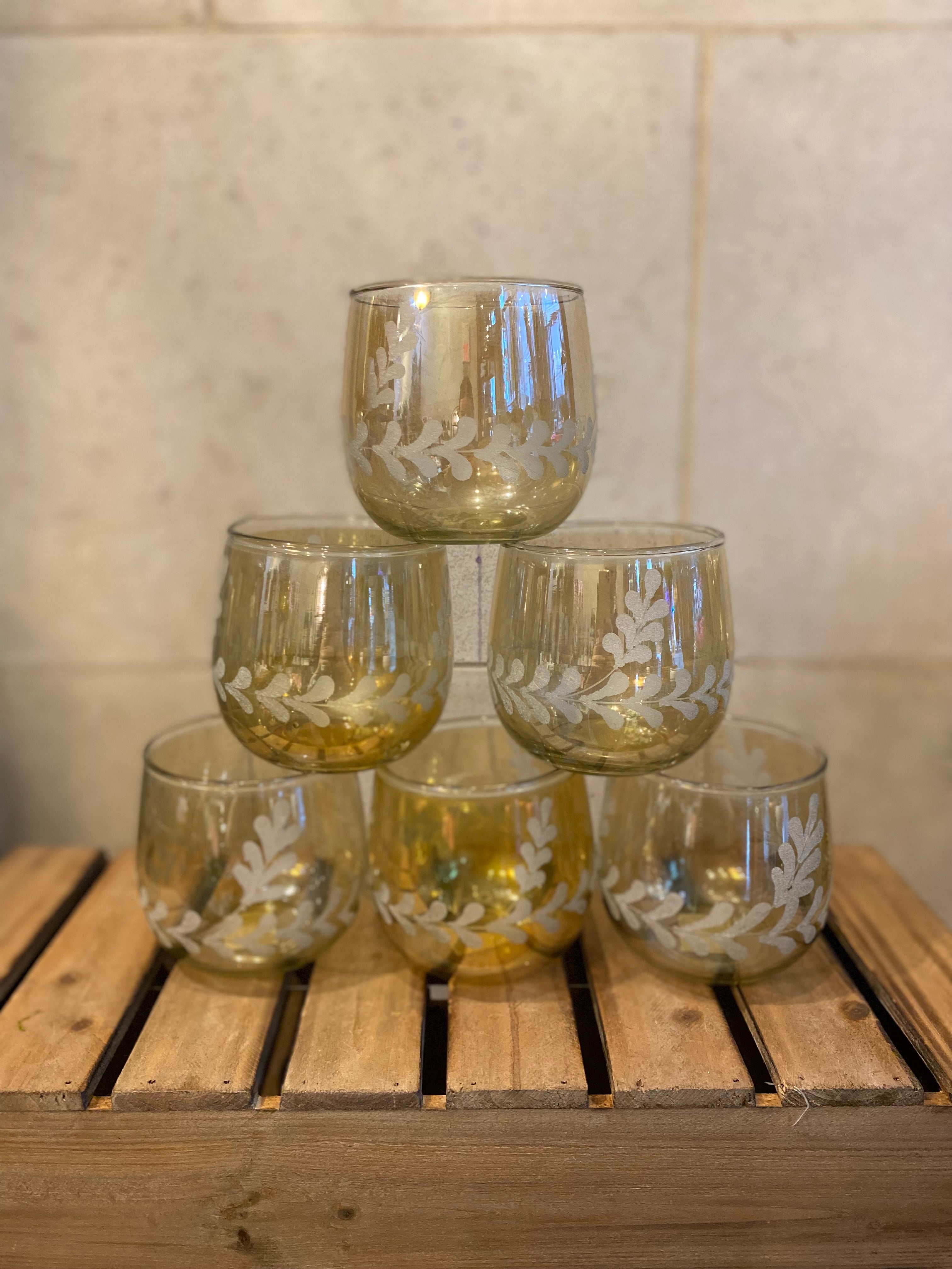 Elodie Etched Votive