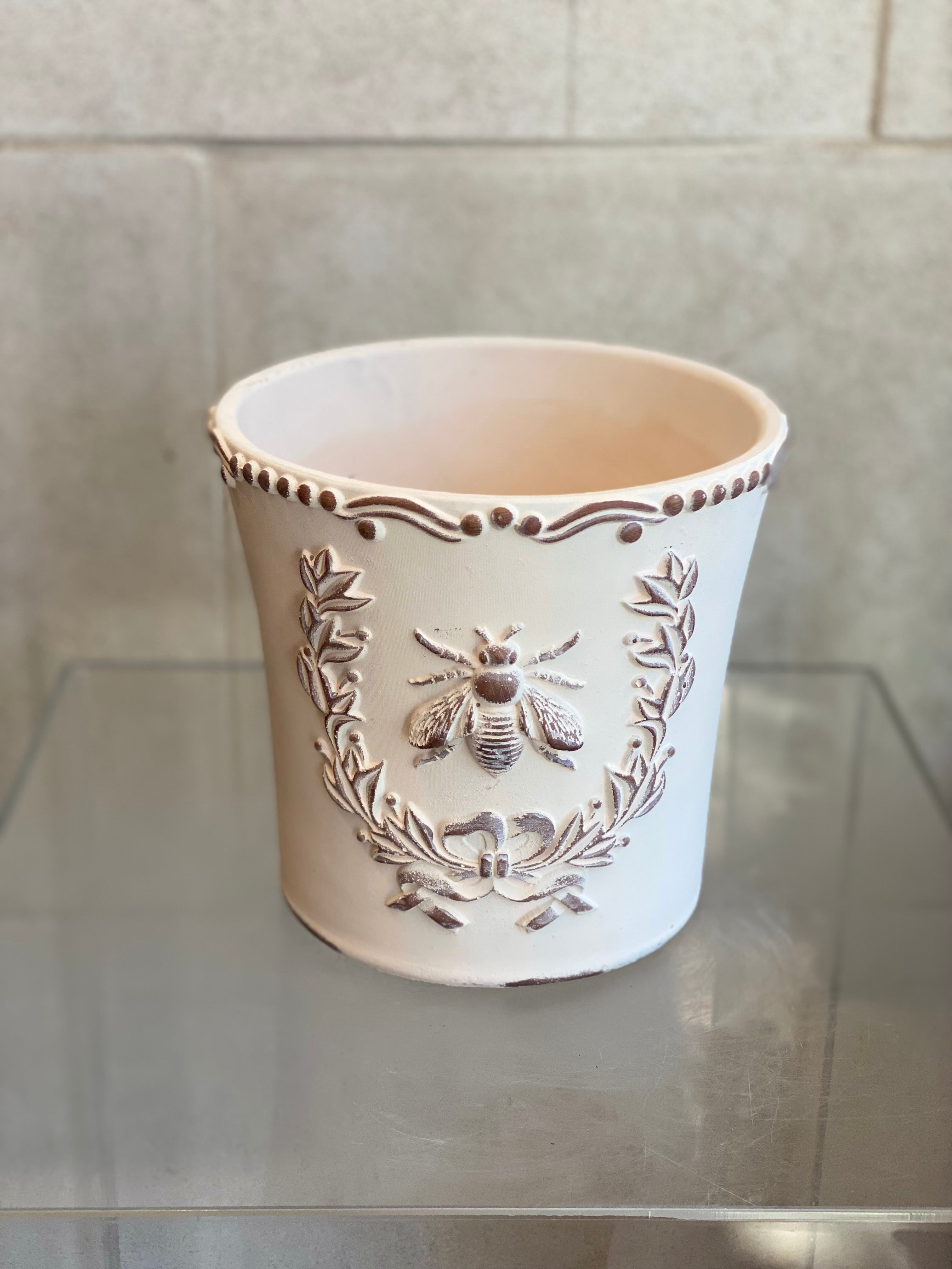 Embossed Bee Planter