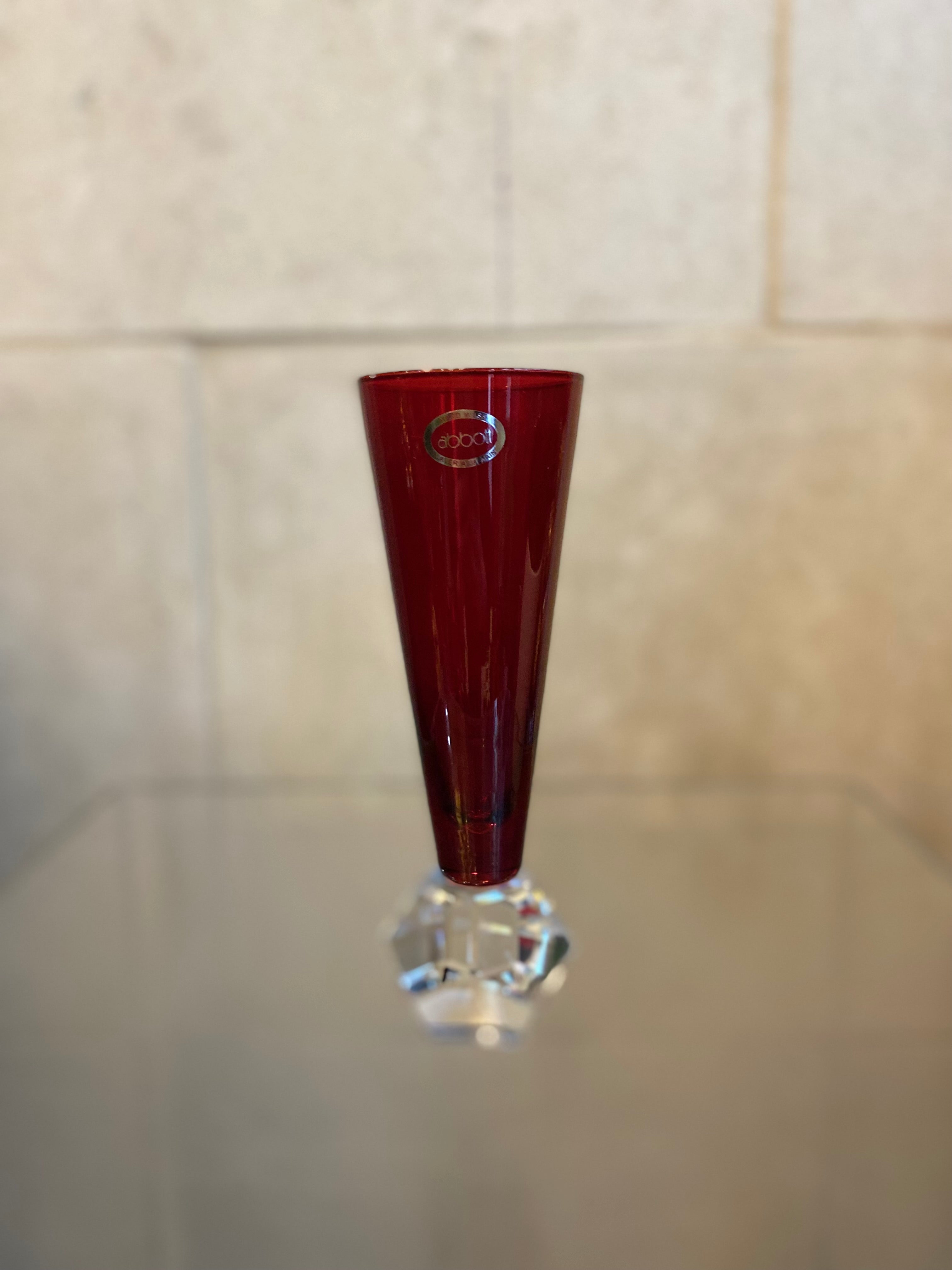 Crystal base Flute and Wine Glass