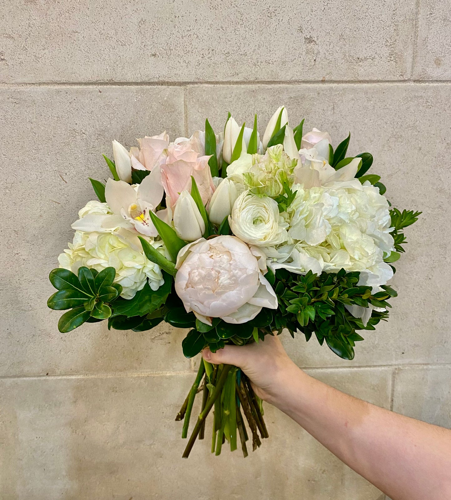 Hand-tied Blushing Bouquet