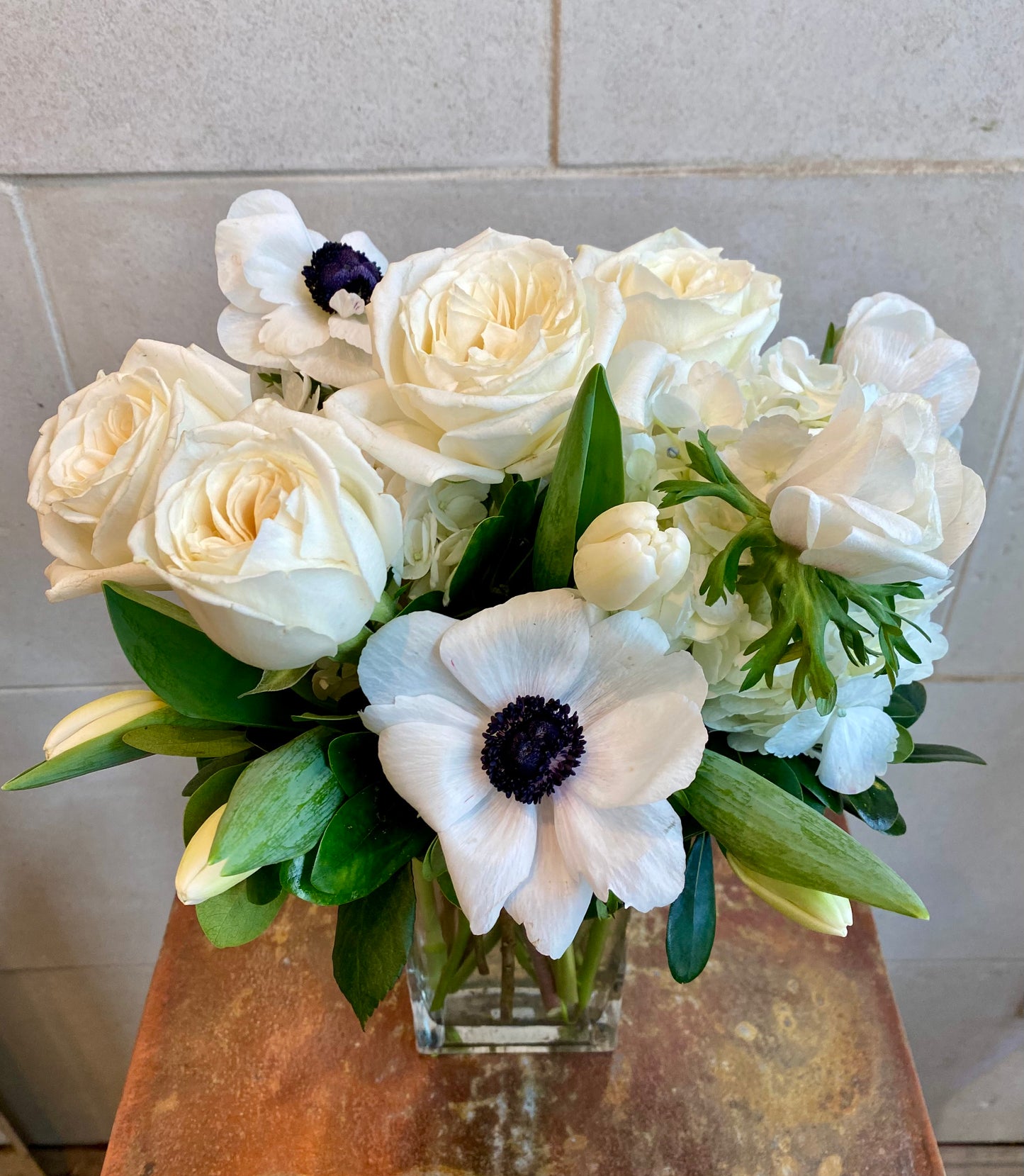 Joyful White arrangement