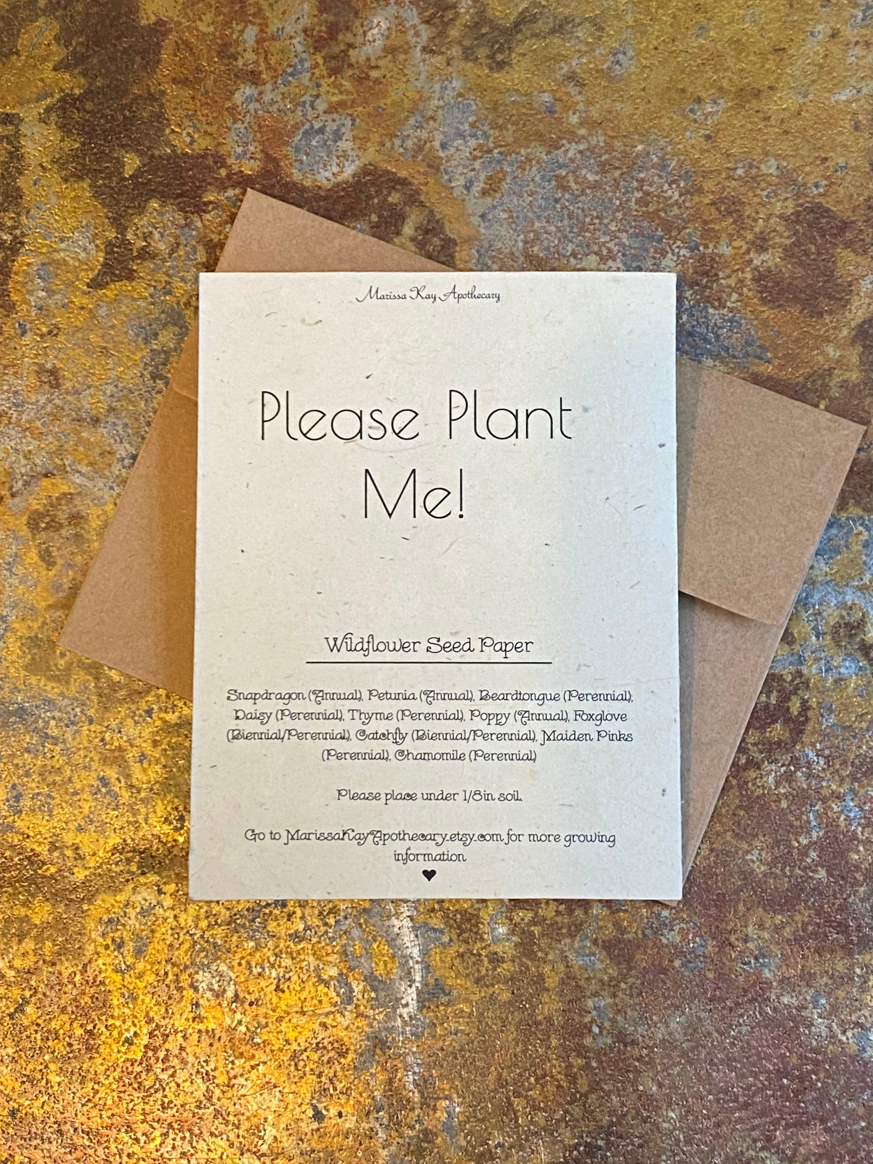 Plantable Seed Paper Greeting Cards