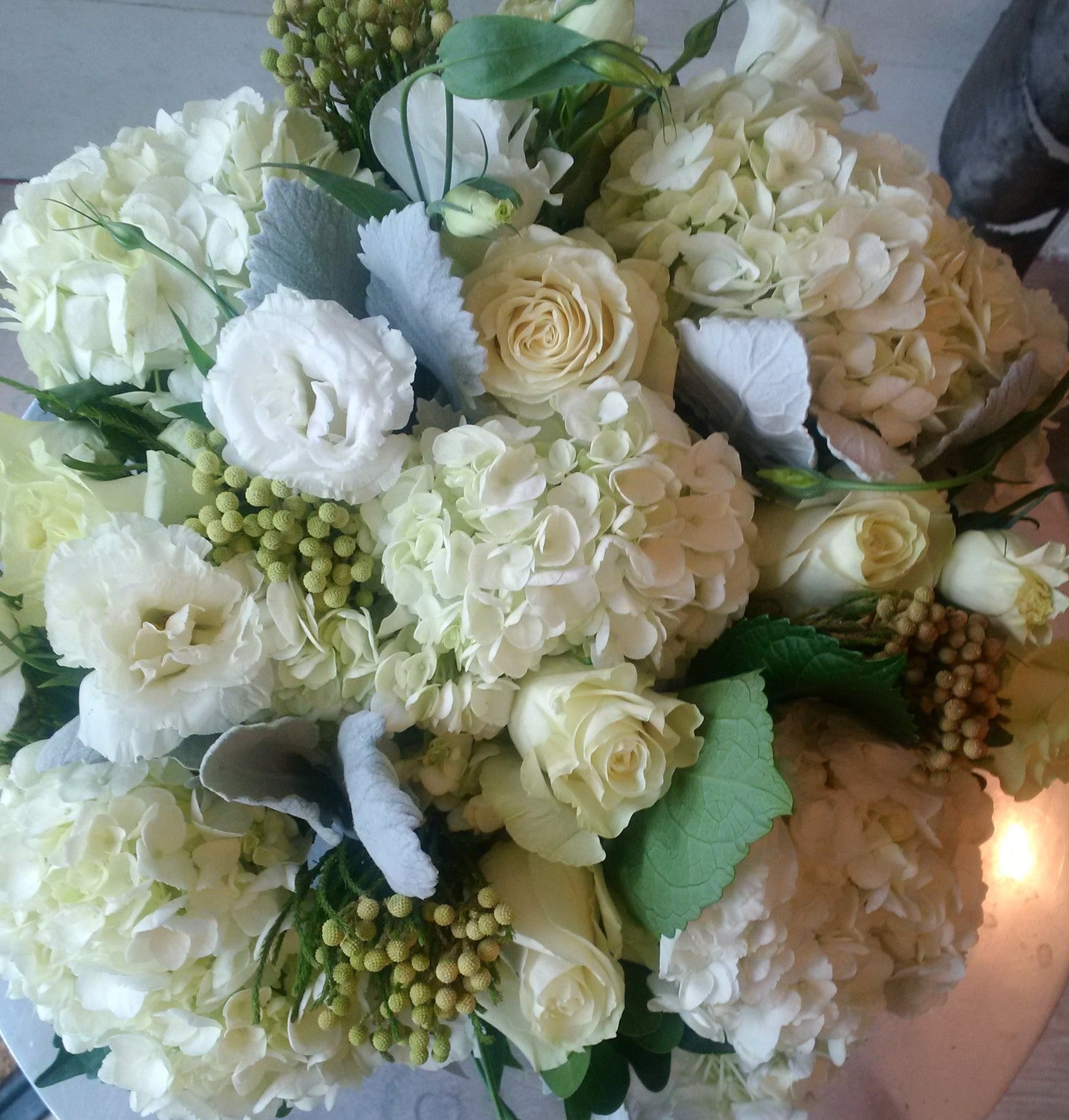 whimsical White arrangement