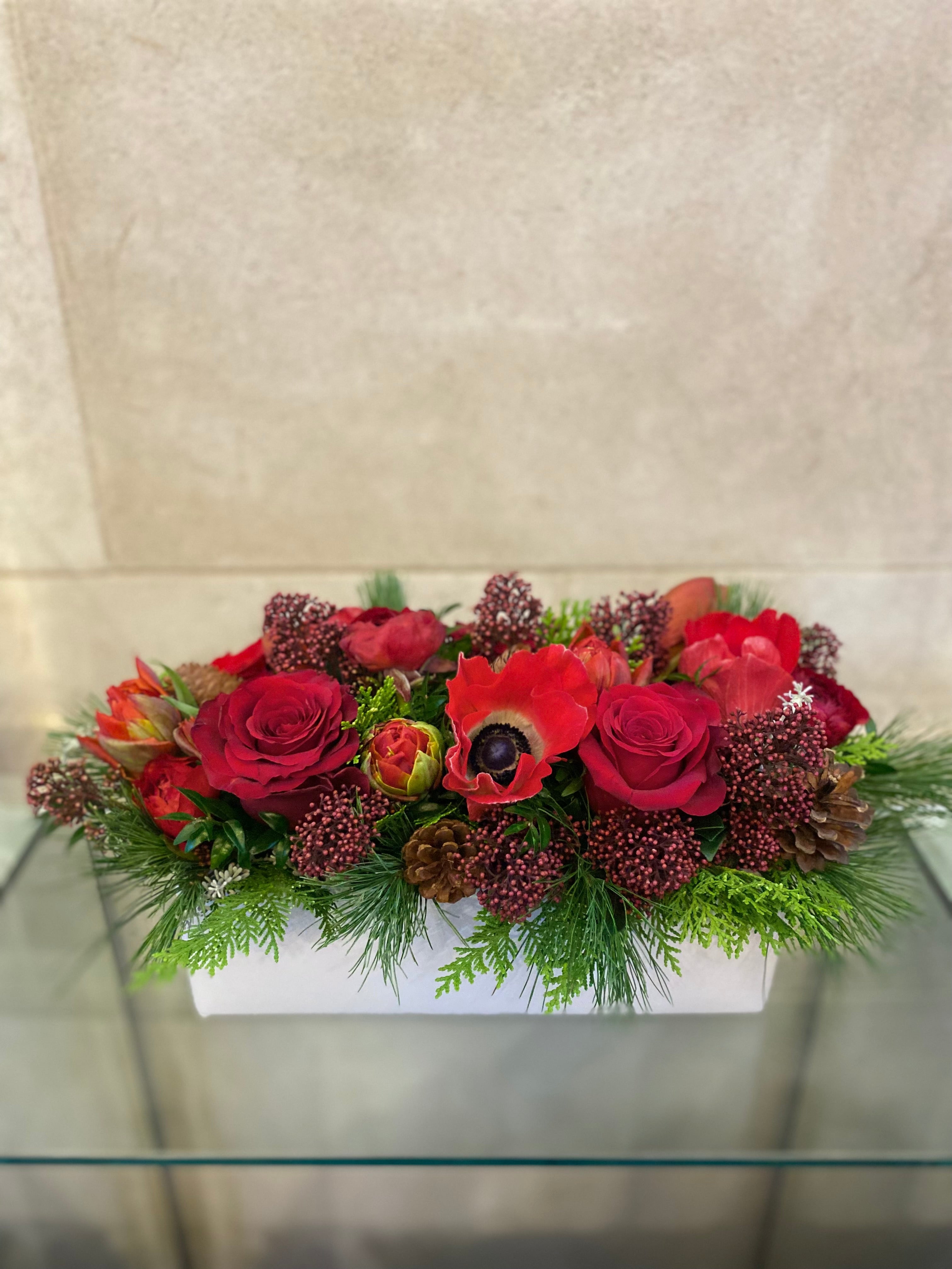 Festive Winter Centerpiece