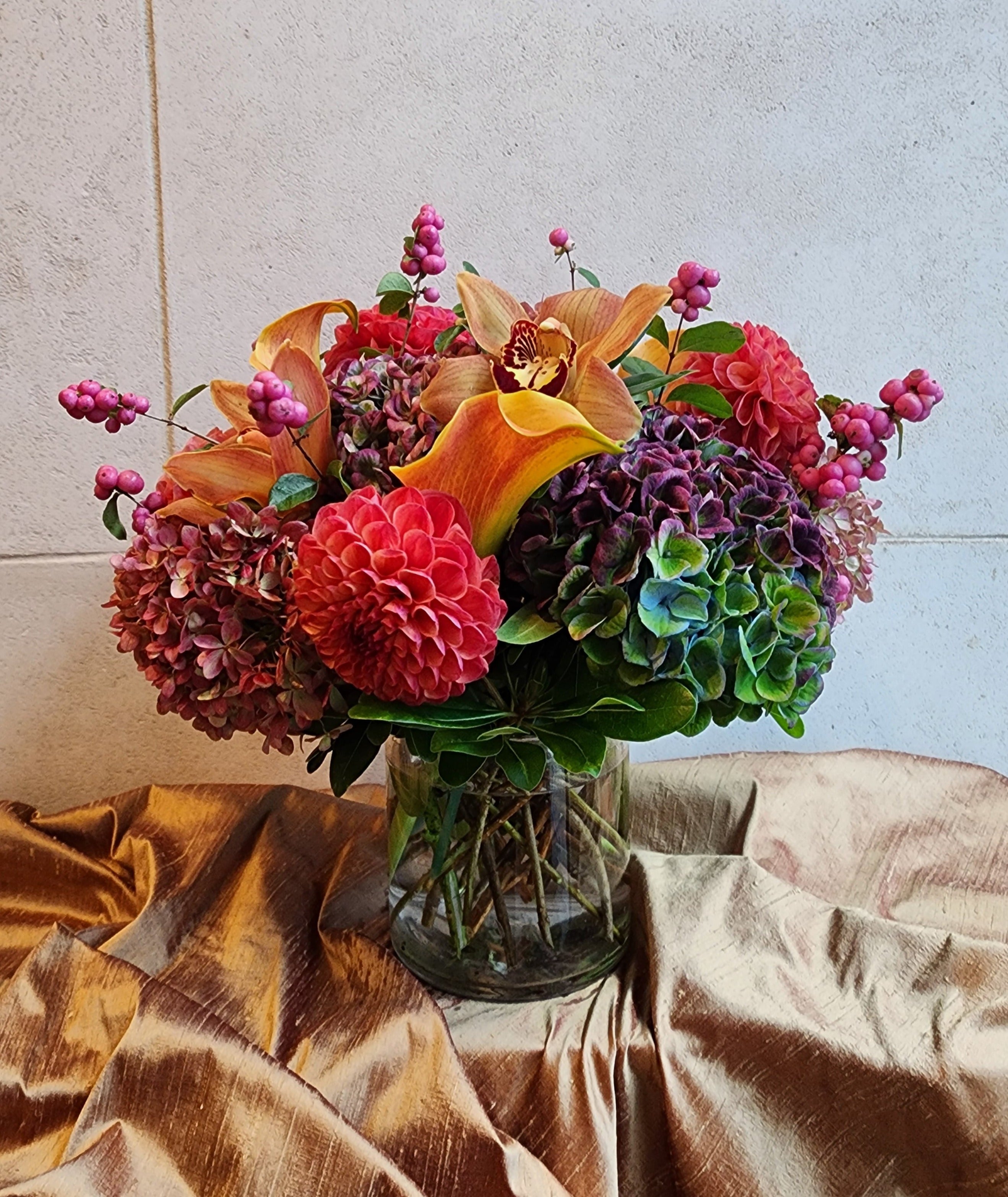 Jewel Tone centerpiece