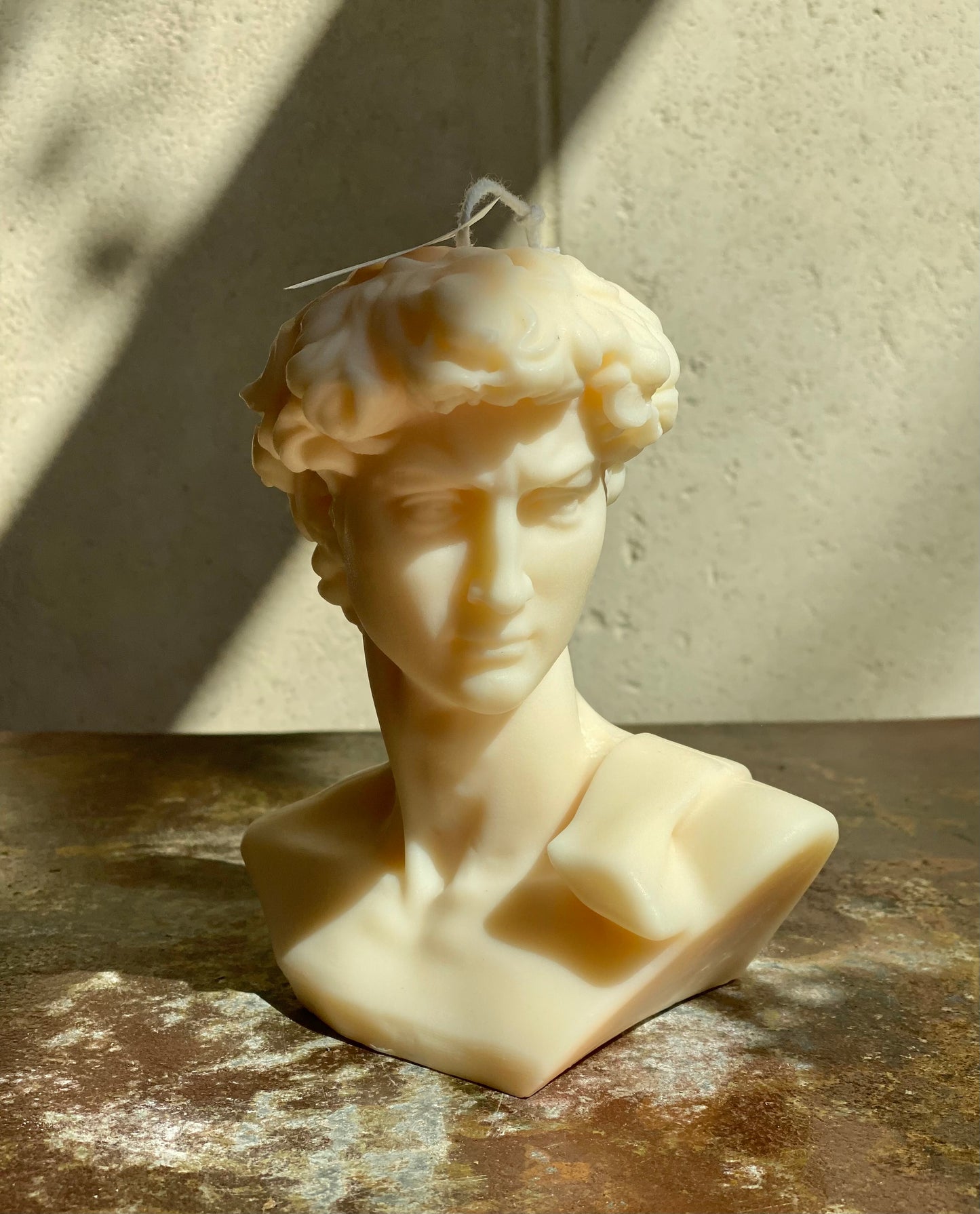 Michelangelo’s David Head Candle