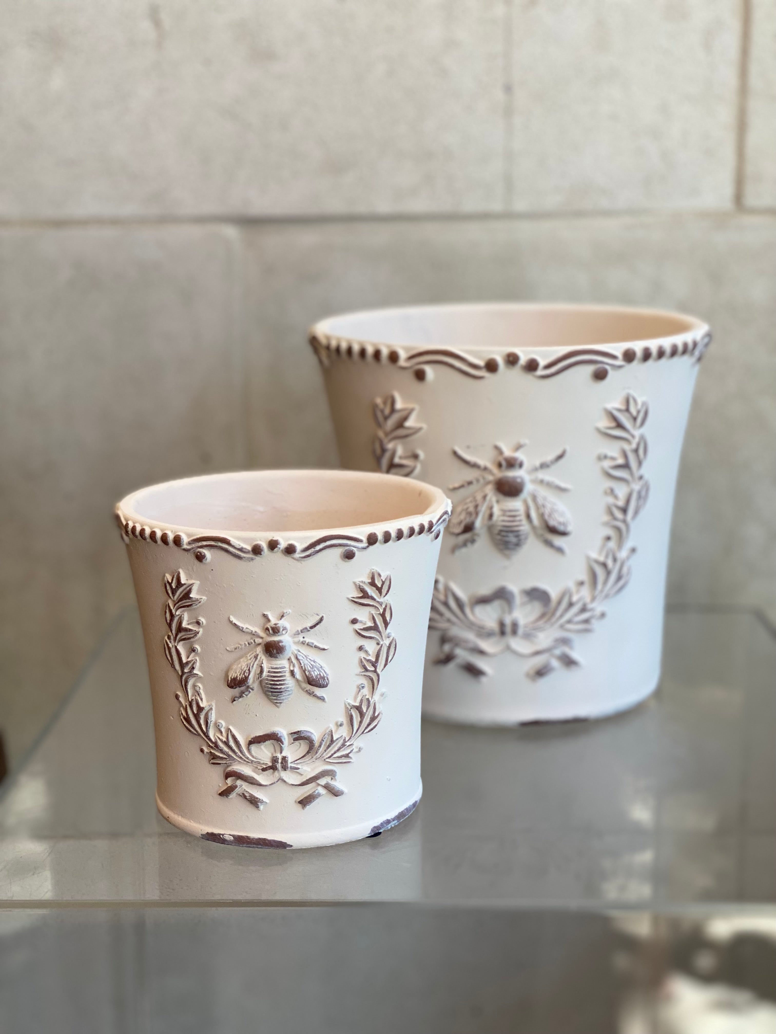 Embossed Bee Planter