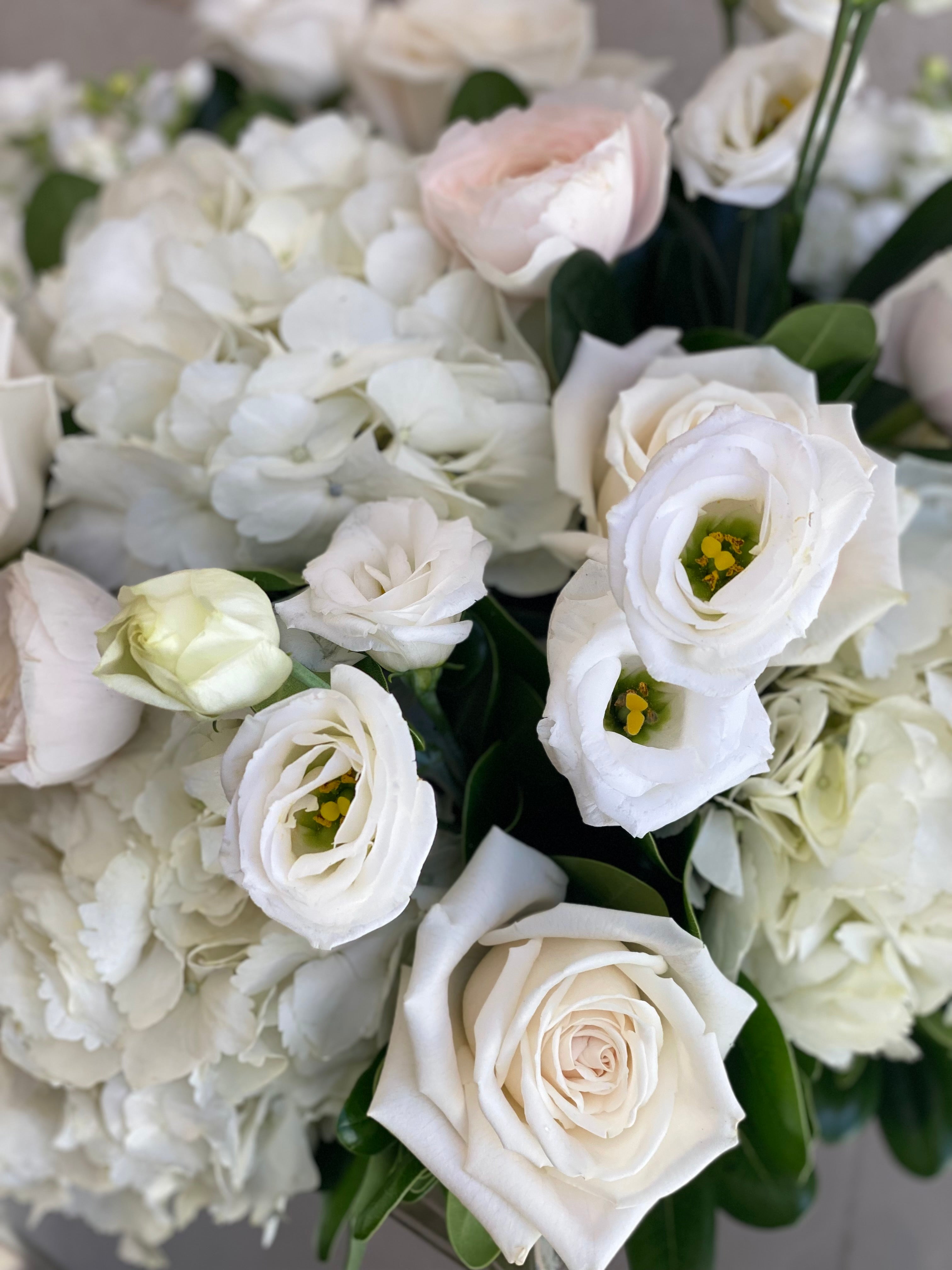 Beautiful Blushing Bouquet in vase