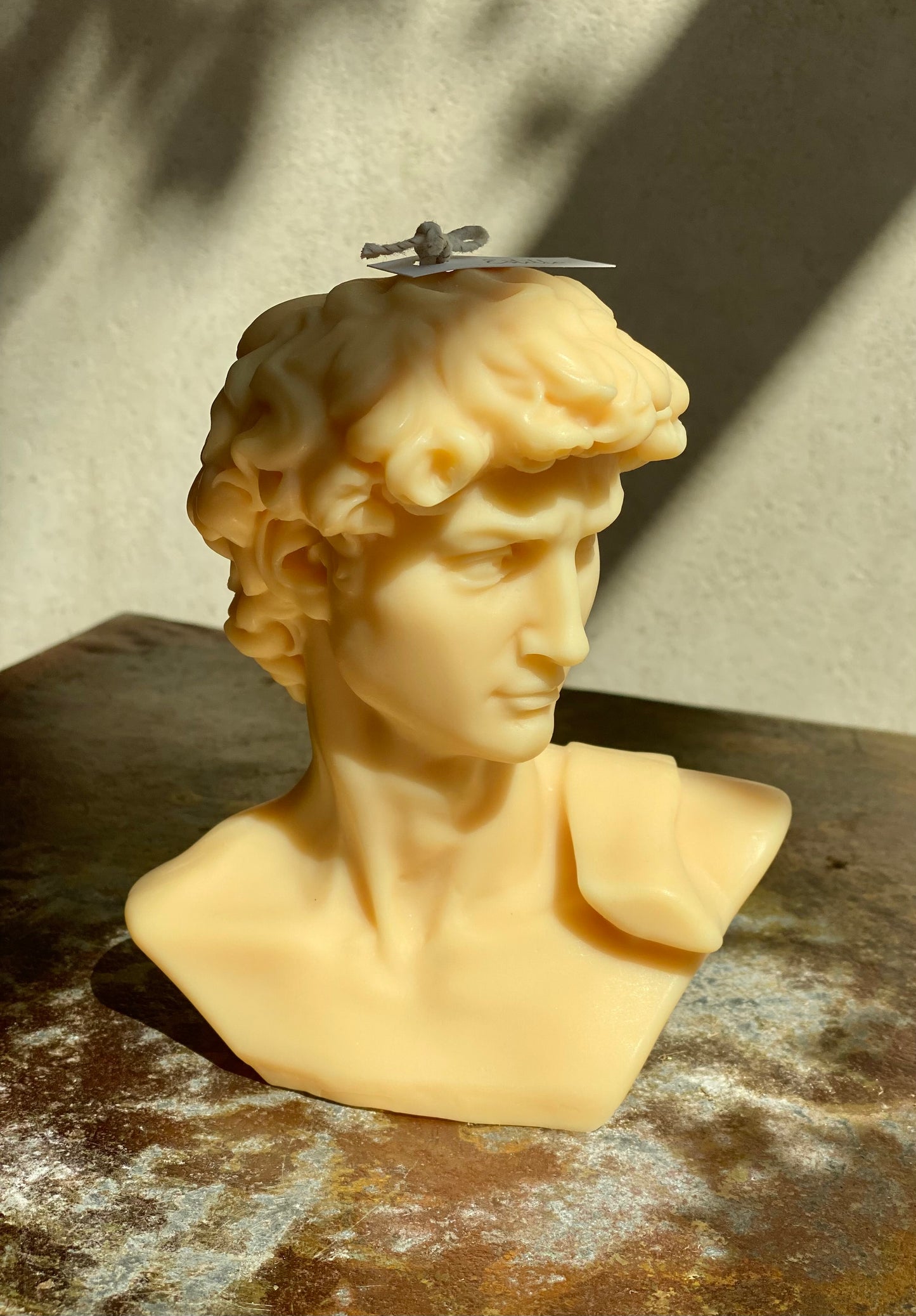 Michelangelo’s David Head Candle