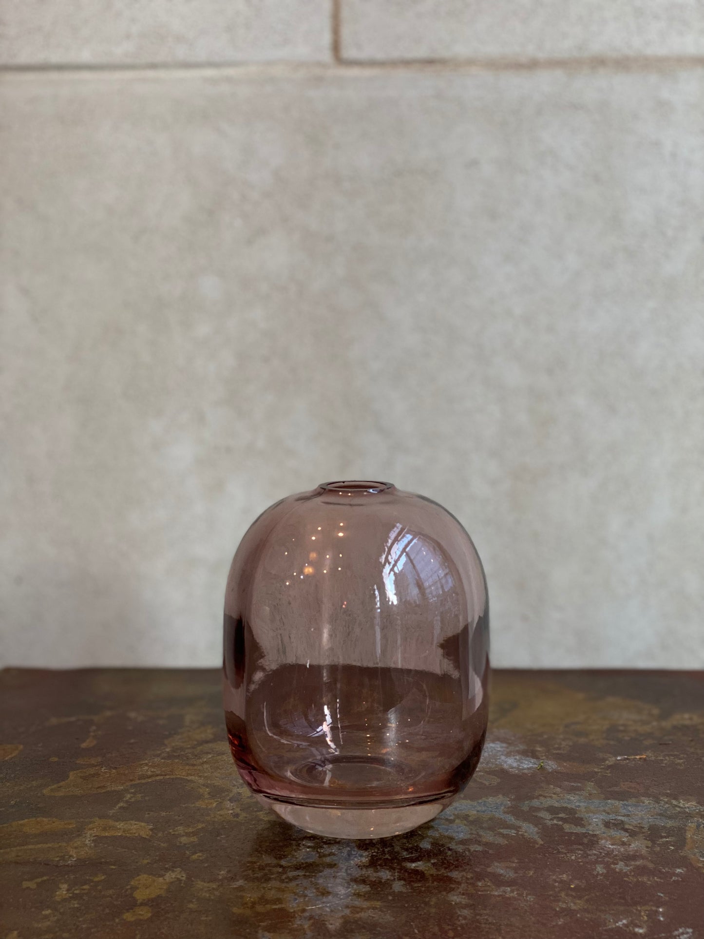 Elegant Violet Glass Vase