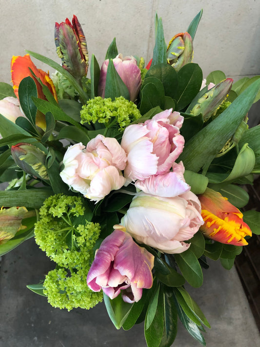 Fancy tulip arrangement